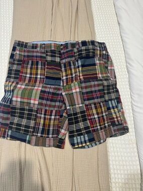 Ralph Lauren Multicolor Plaid Patchwork Cotton Shorts